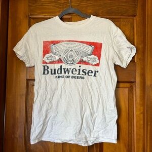White Budweiser Graphic Tee Size Small